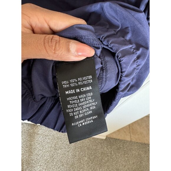 Footjoy FJ Golf Pullover Windbreaker Jacket 1/4 Button Up Navy Blue men’s L B2 - Picture 4 of 6